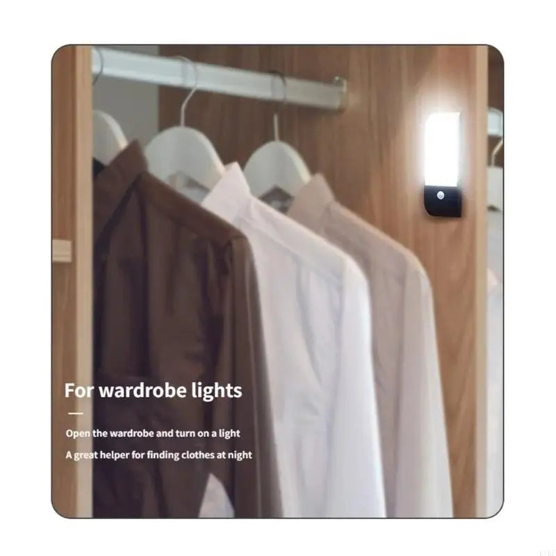 USB Rechargeable Motion Sensing LED Night Light with 5M Detection Ranges Auto On Off LED Night Light for Stairs Bathroom K1KF Quake
