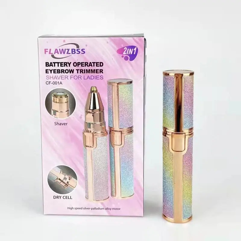 Electric Eyebrow Trimmer Facial Hair Remover Women's Shaver Makeup Products For Women Painless Safety USB Charging For All Body Quake flowers