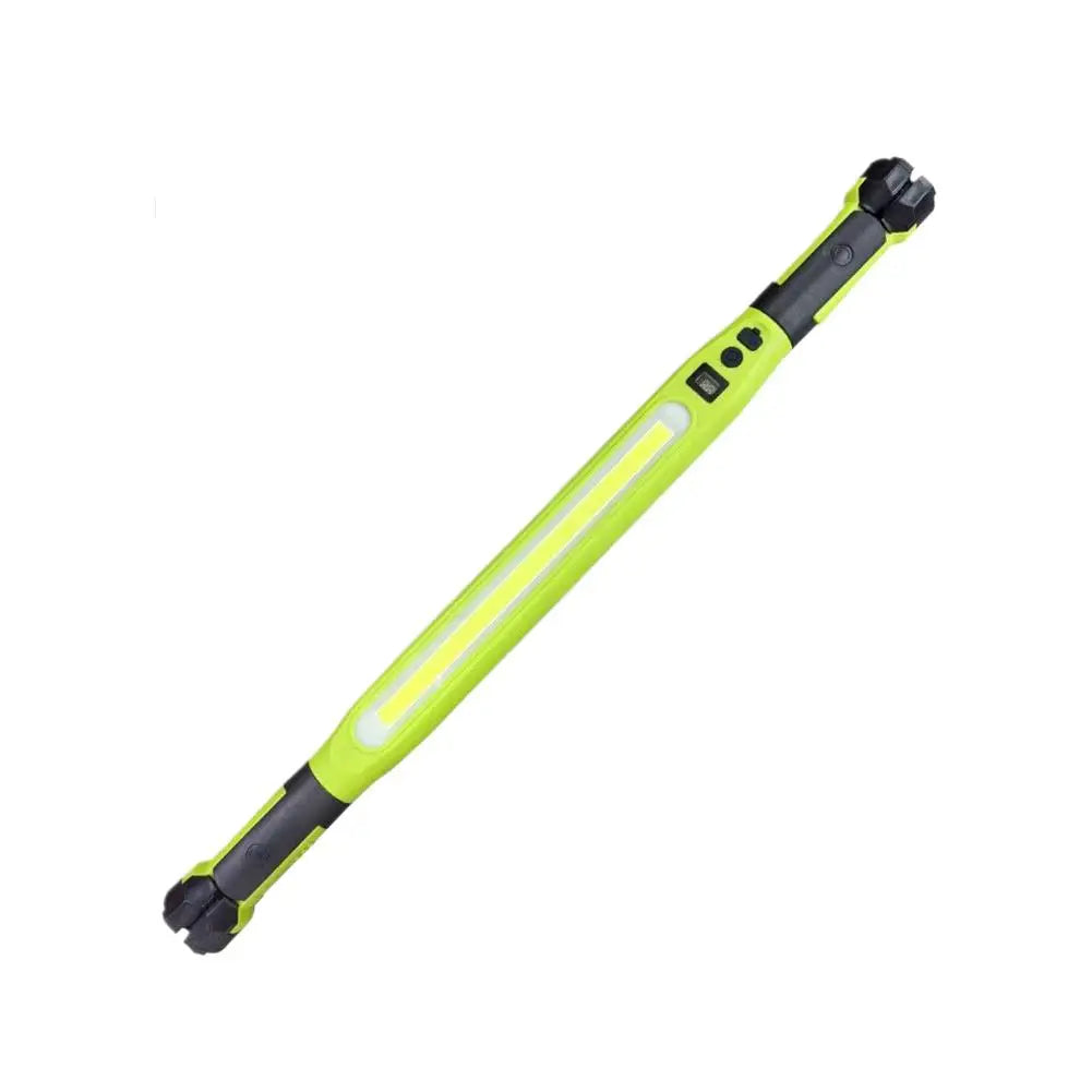 Portable Emergency Work Light USB Rechargeable Magnetic Flashlight 360 Hook Lamp for Outdoor Camping Workshop Quake Green