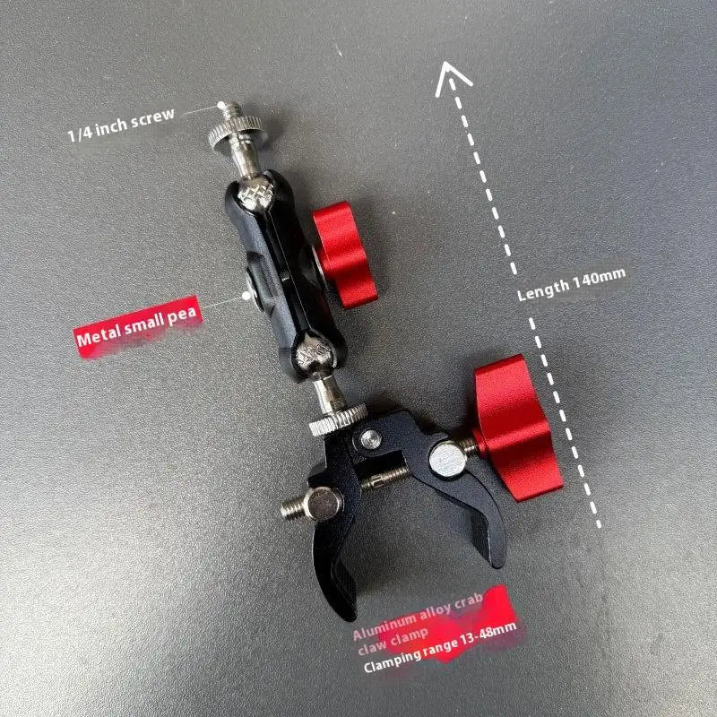 1 Set Photography Accessories Camera Metal Super Clamp With Double Ball Head Magic Arm For Monitor Light Mic Phone Mount Quake A1