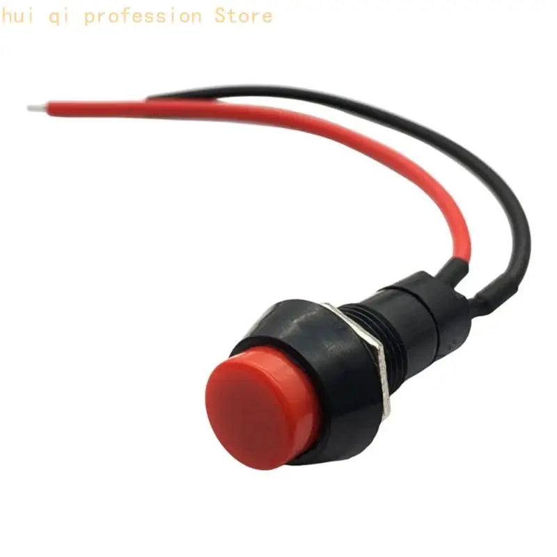 Wire 12mm Momentary Push Button, Spring Return Panel Control Button Set, 10 Pack for Control Panels, Motor Jog Tasks, and Repair Quake
