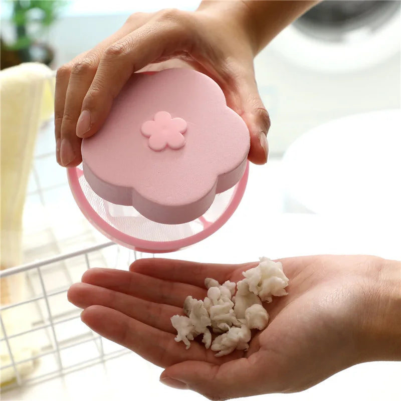 Washing Machine Floating Filter Bag Lint Filter Lint Remover Stain Remover Laundry Balls Wash Balls Plum Shaped Laundry Balls Quake