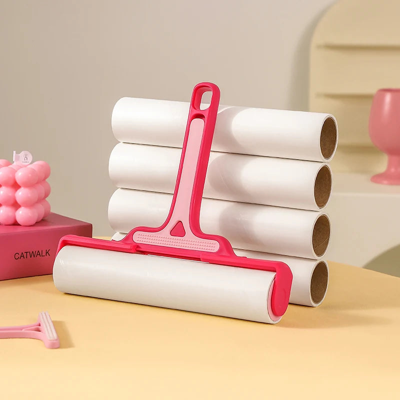 Sheets Pet Hair Remover Lint Roller - Sticky Tearable for Carpet/Sofa/Clothes, Efficient Cat/Dog Fur Cleaning Tool Kit Quake