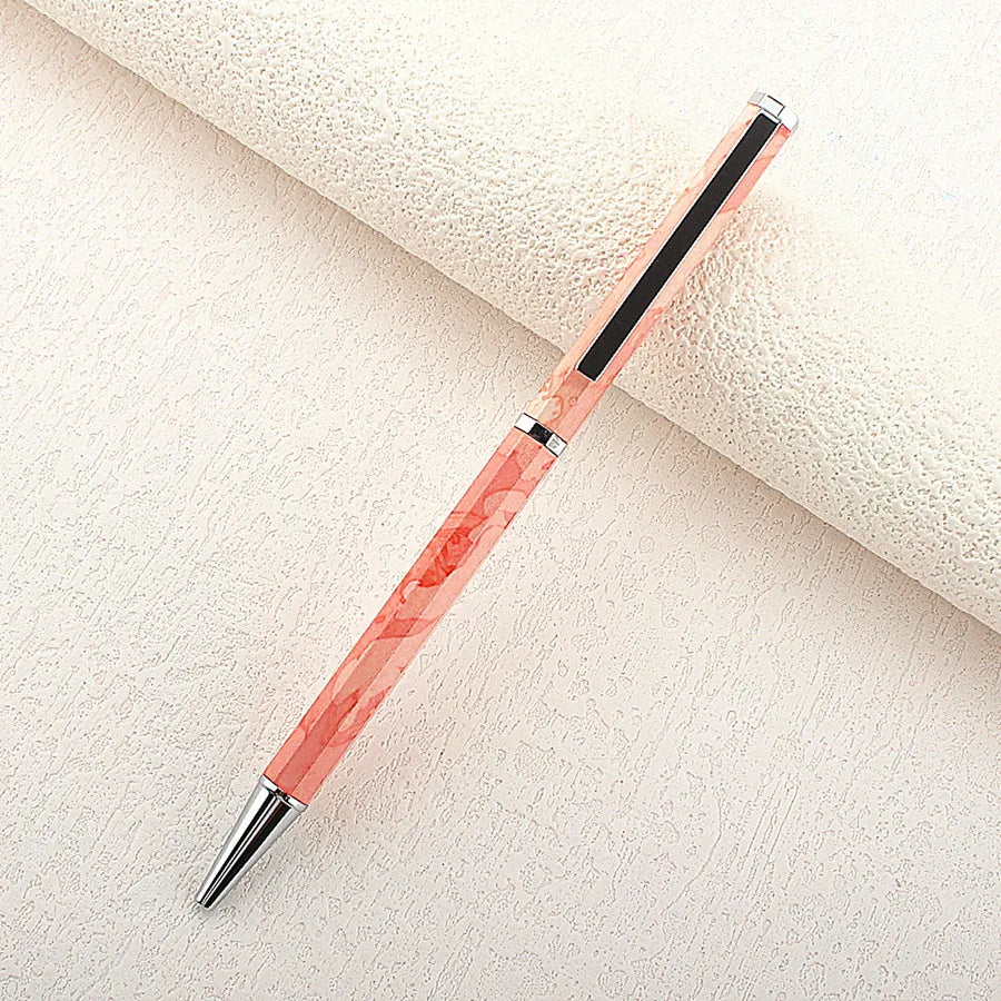 Premium Octagonal shape Metal Ballpoint Pen blue Ink Office Business Writing Ballpoint Pen School Student Stationery Gifts Quake 857-9