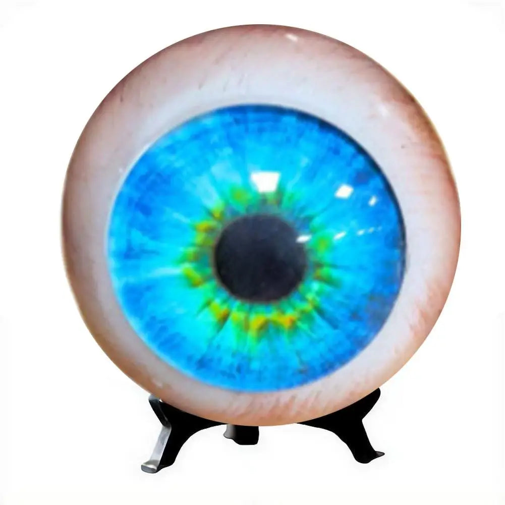 Realistic Monster Eye Ornament 6x6cm Resin Eyeball Decoration Horror Unique Home Decor Spooky DIY Craft Collectible Gift Quake 1 Blue
