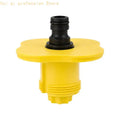 Boat Deck Fill Point Access Fitting, ABS Marine Hardware with Smooth Molded Flanged Body and Threaded Lower Section, Single Quake CN