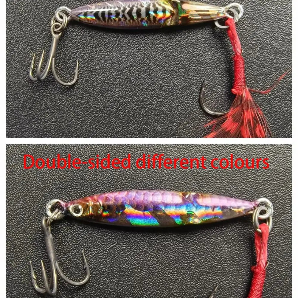 Universal Metal Fishing Lure 3D Eyes jigging Hard squid Bait Lifelike Wobblers Artificial Bait Outdoors Quake B-Different color-