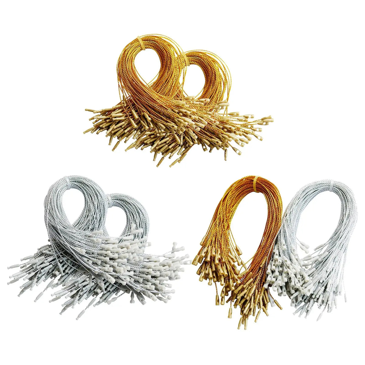 Precut String Christmas Ornament Hooks with Snap for Hanging Crystal Balls Crafts and Tags for Christmas Tree Decoration Quake