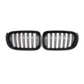 For BMW X3 F25 X4 F26 2014 2015 2016 2017 Double Line Car Grille Front Bumper Sport Kidney Racing Grill Black Replace Parts Auto Quake Glossy Black