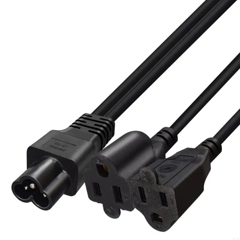 IEC320 To NEMA 2X 5-15R Power Splitter Cable 1Ft Short Y Adapters For Digital Devices K1KF Quake