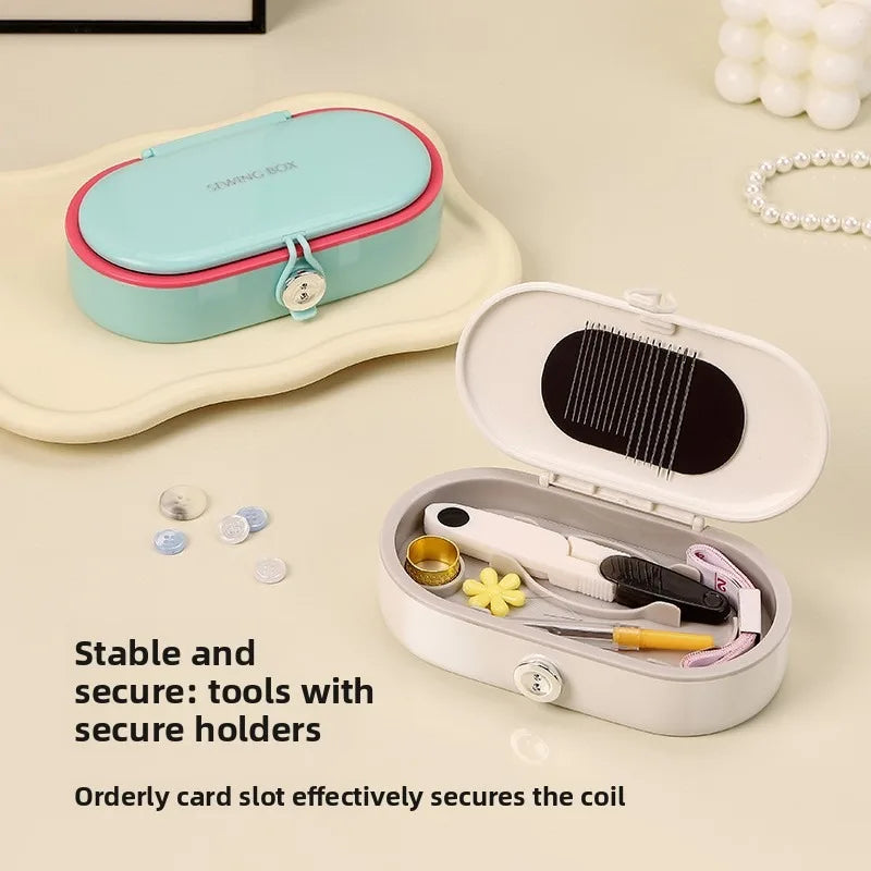 Dopamine Magnetic Sewing Kit Box Home Dorm Mending Set High Quality Portable Thread Needle Storage Case Household Goods Quake