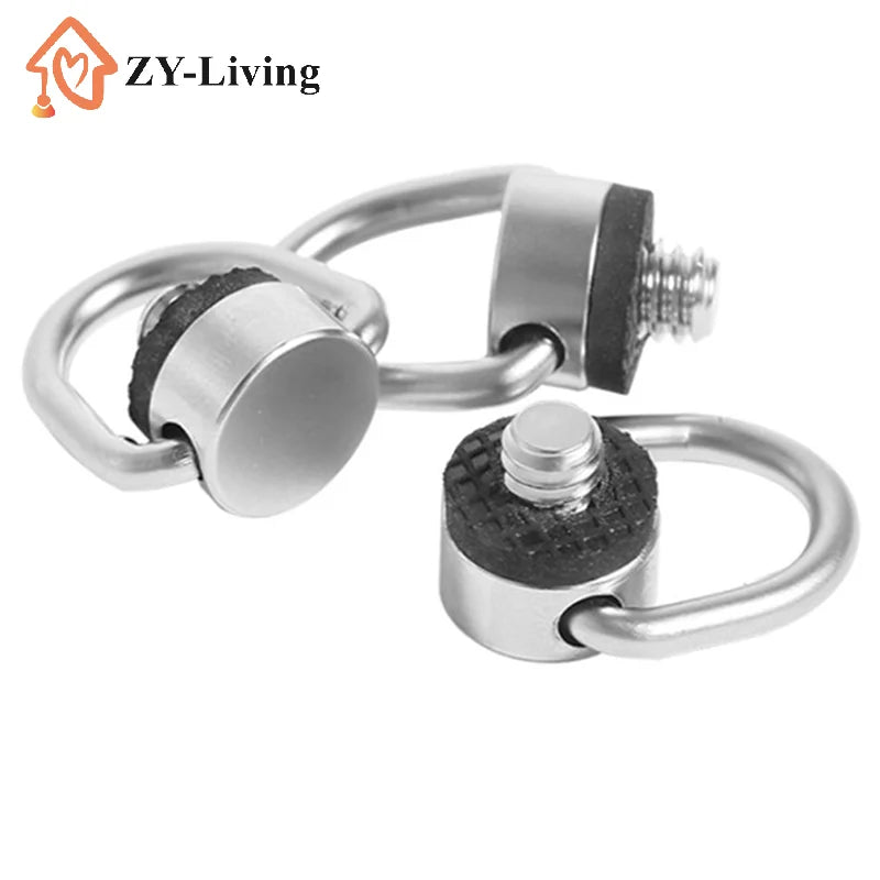1/4 Inch D Ring Strap Screw Quick Release Plate Adapter Camera Photography Accessory Quake