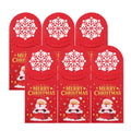10/1PCS Felt Christmas Cutlery Holder Hollow Santa Claus Snowflake Pouch Xmas Fork Knife Spoon Bags Festive Table Decor Supplies Quake 6PCS 25x10cm