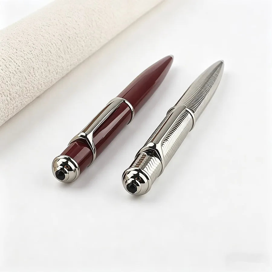 Retractable Metal Ballpoint Pen, Luxury Business Signature Pen, Smooth Writing Office Stationery,Ideal for School, Office, Quake