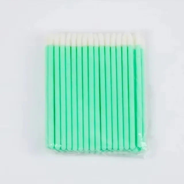 vvocci 50/100pcs Disposable Lip & Eyelash Mascara Applicator Wands- Professional Eye Makeup Brushes for Cosmetic Extension Tools Quake M153 Green 100PCS