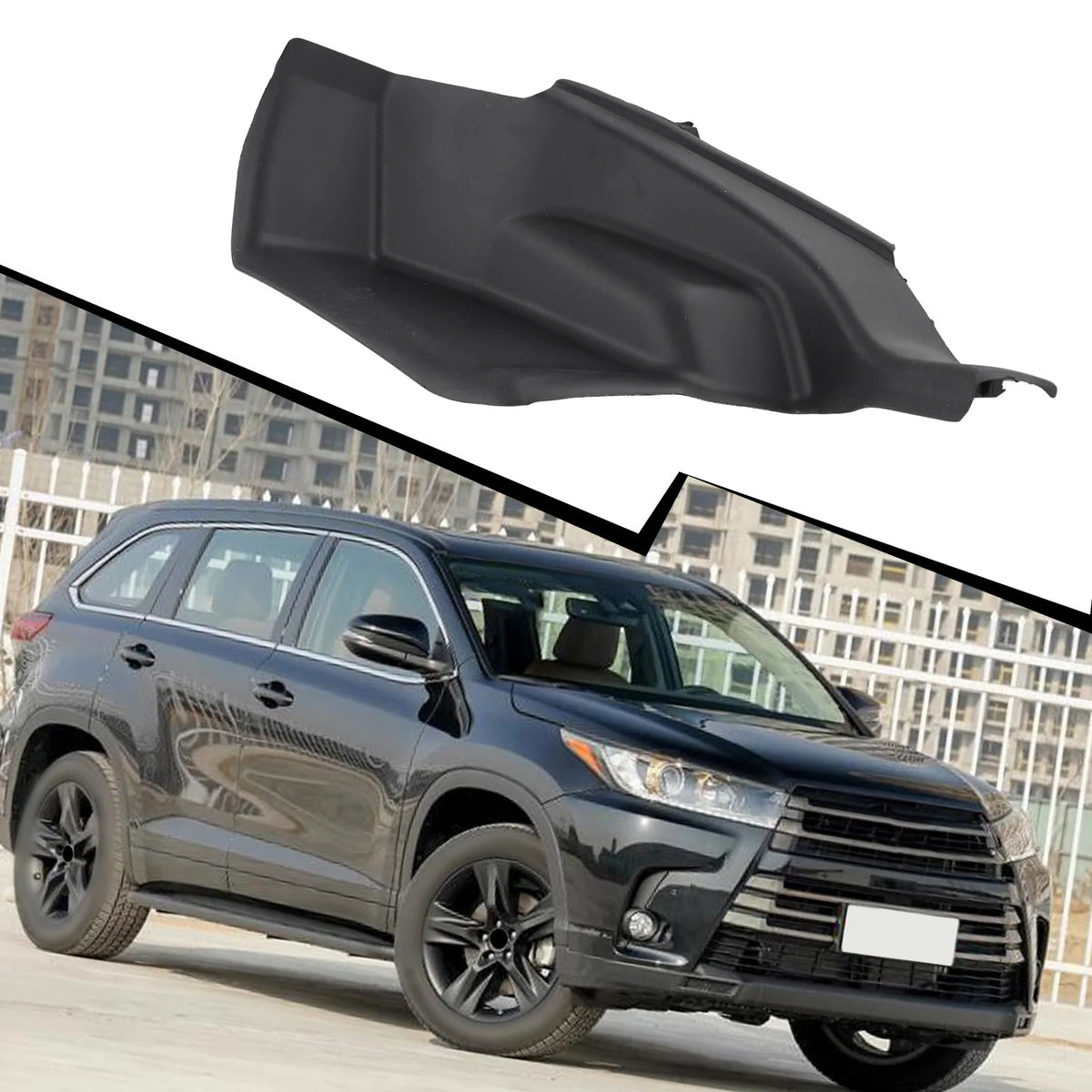 Windshield Wiper Cowl Cover RH Front 538660E100 Compatible with For Toyota For Highlander 2124 Plastic Replacement Quake