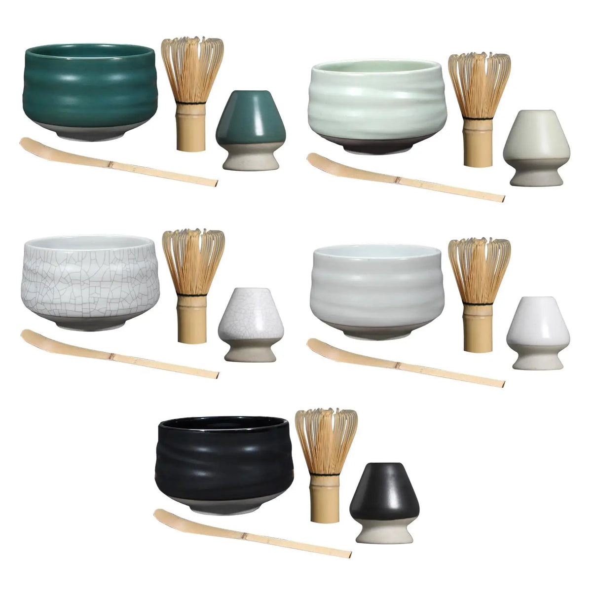 Traditional Matcha Set, Bamboo Matcha Whisk, , Ceramics Whisk Stand Japanese Matcha Preparation, Quake