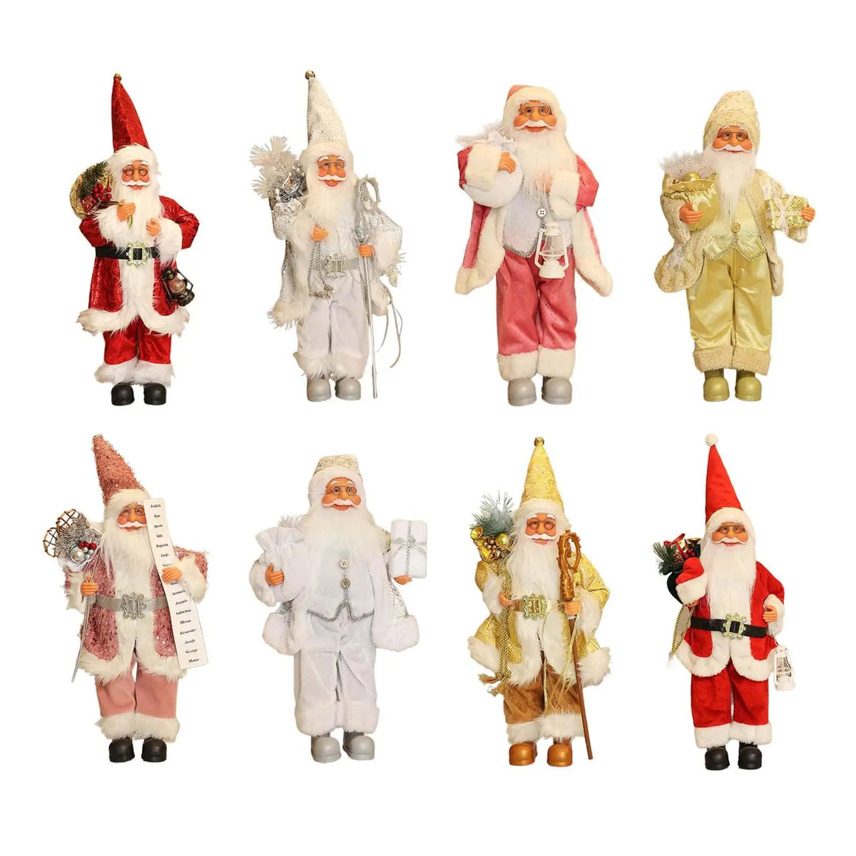 Santa Claus Figurine Xmas Party Ornament Santa Claus Figure for Bedroom Home Quake