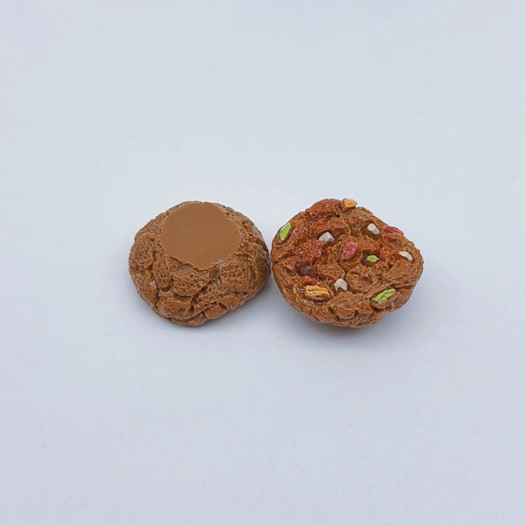10pcs Kawaii Simulation Miniature Chocolate Cookies Biscuit DIY Kitchen Micro Landscape For Desktop Ornament Dollhouse Accessory Quake