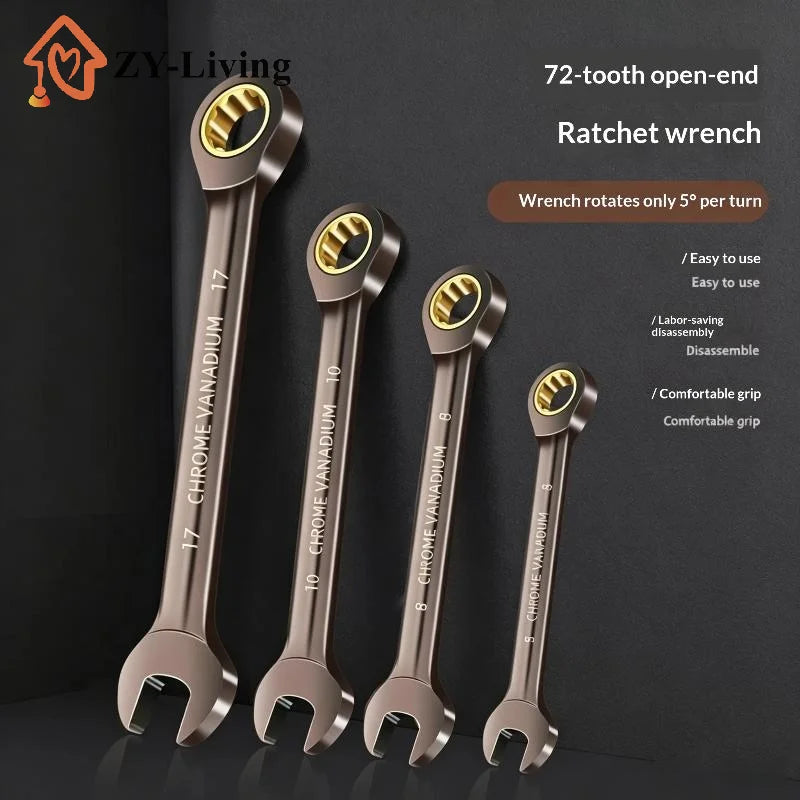 1Pcs Universal Torx Wrench Adjustable Torque 8-22mm Ratchet Spanner for Bicycle Motorcycle Car Repair Tools Mechanical Tool Quake