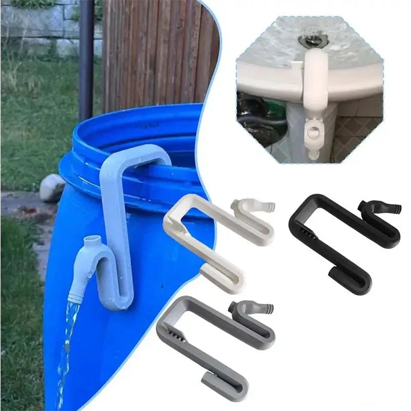 Self Priming Siphon Hose No-Drill Overflow Pipe Effortless Auto Drain & Fill Rainwater Transfer & Overflow Pipe Solution Quake
