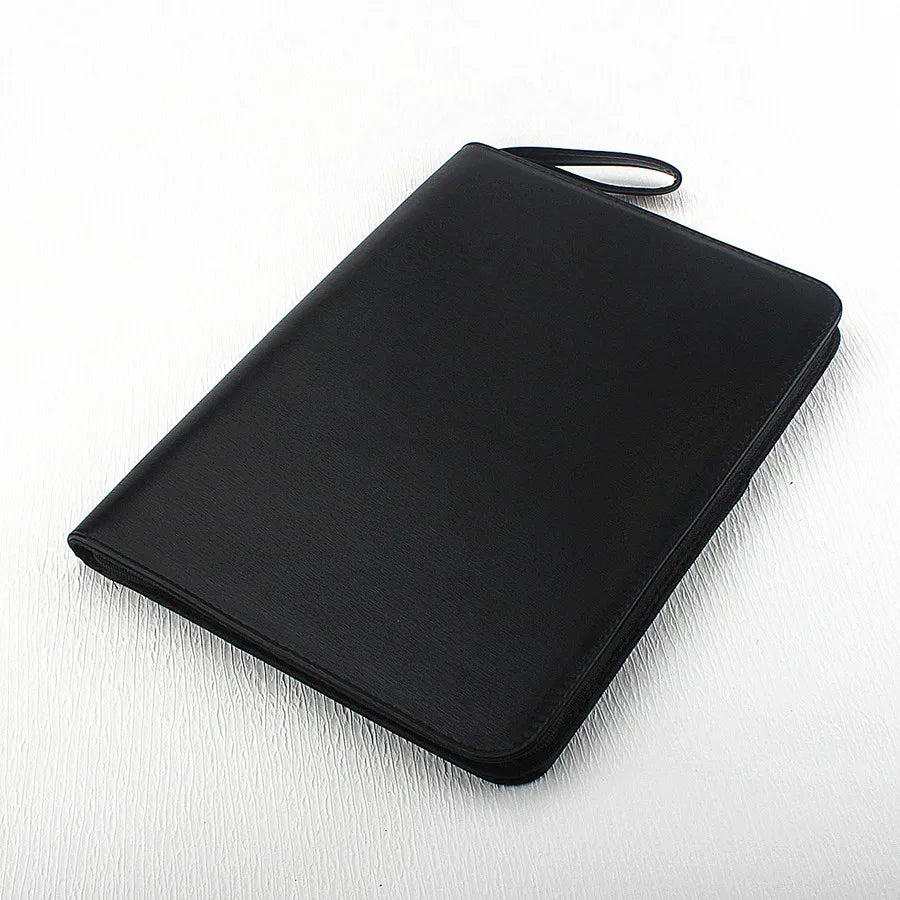 PU Leather Pen Holder Case for 10 24 36 48 Pens Waterproof Storage Organizer Quake 48 Slots-3 black