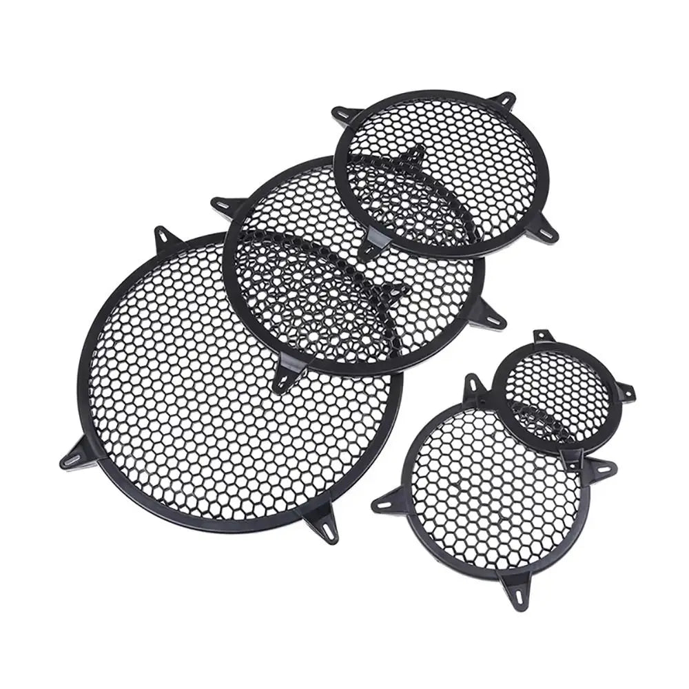 1Pcs New 4/6/8/10/12 inch Subwoofer Grill Round Replacement Mesh Net Plastic Speaker Grille Mesh Cover Speaker Accessories Quake