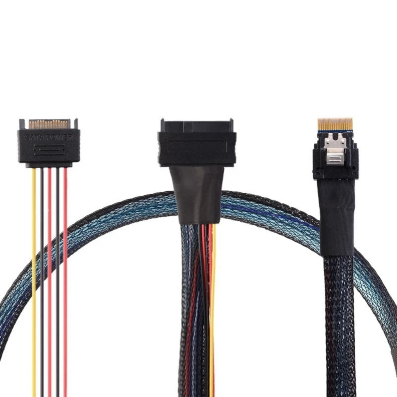 Durability SASSFF-8654 4i 38pin To SAS8639U.2 Data Cable for Servers and HPC Application Data Center Connectivity K1KF Quake