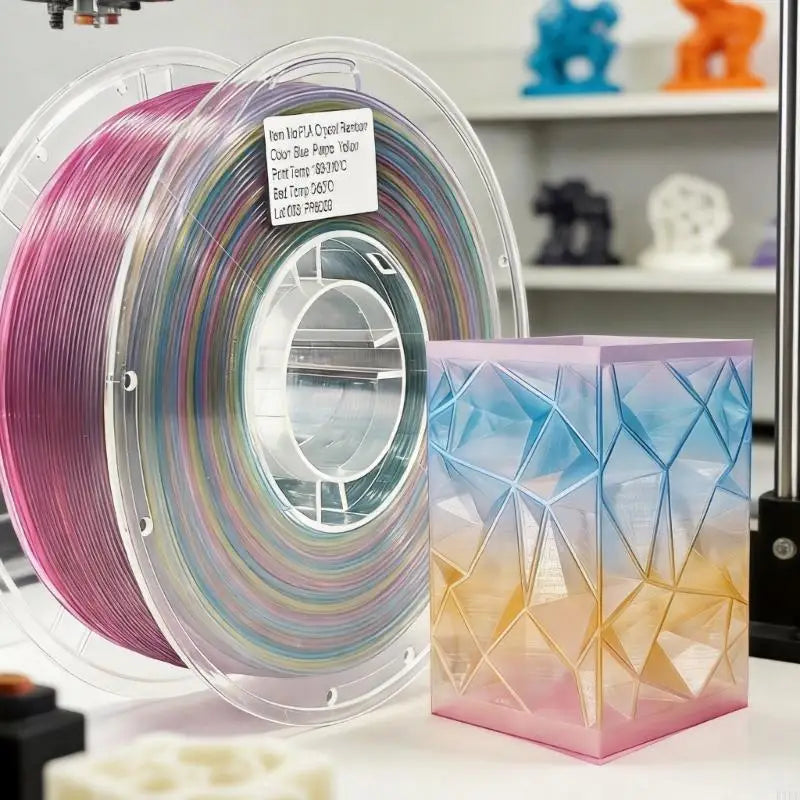 Translucent Printing Filament PLA1.75Mm 1Kg Spool, Crystal-Style Material for Hobby Models and Creative Parts K1KF Quake