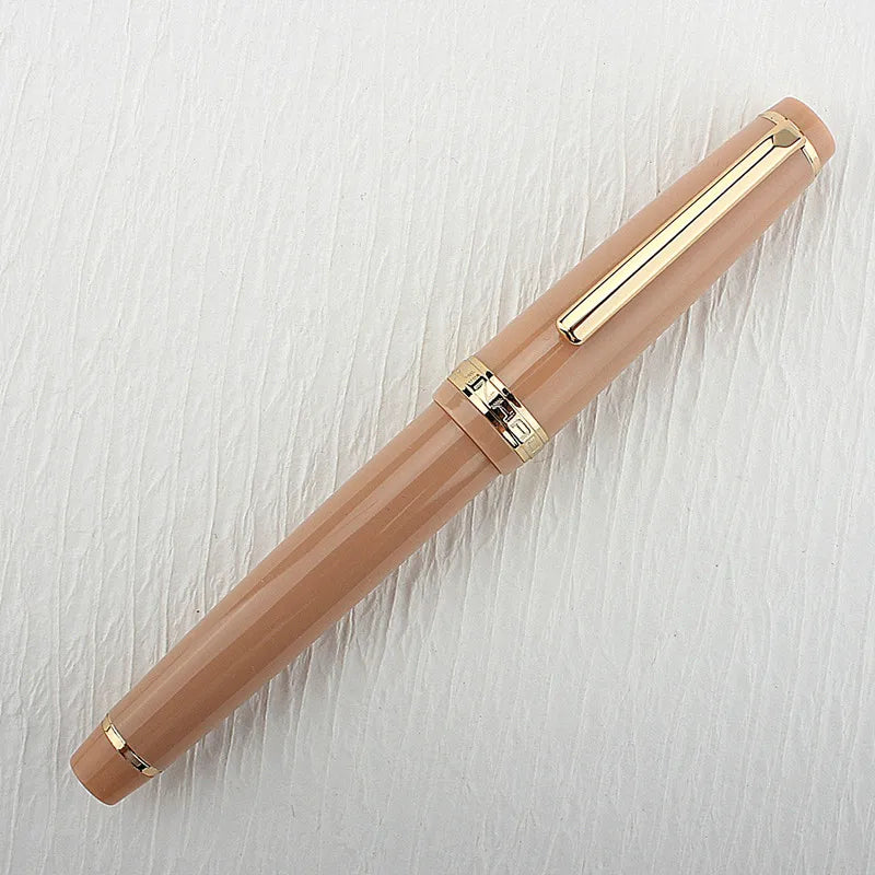 Jinhao 82 Fountain Pen Acrylic EF/F/M/Bent Nib Golden Trim with Converter Writing Pen Quake