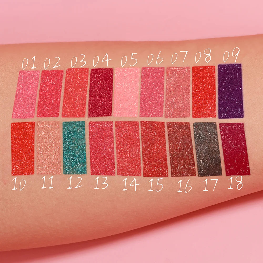 18 Color Flash Diamond Lipstick Lip Gloss Quake