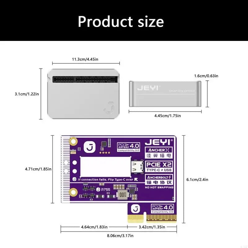 PCIE4.0 Extension with a Cable-Linked External Enclosure for Positioning Compatible Devices Outside a Desktop Case K1KF Quake