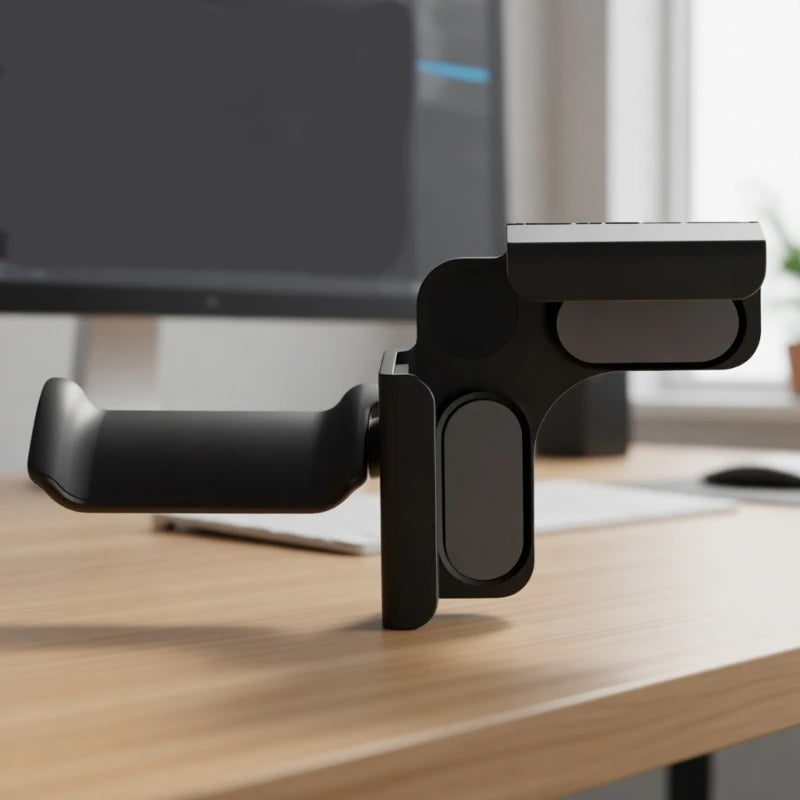 Monitor Stand for Headphone Clamp Adjustable Headset Holder Space Saving Desk Organization Easy Installation Accessories K1KF Quake CN