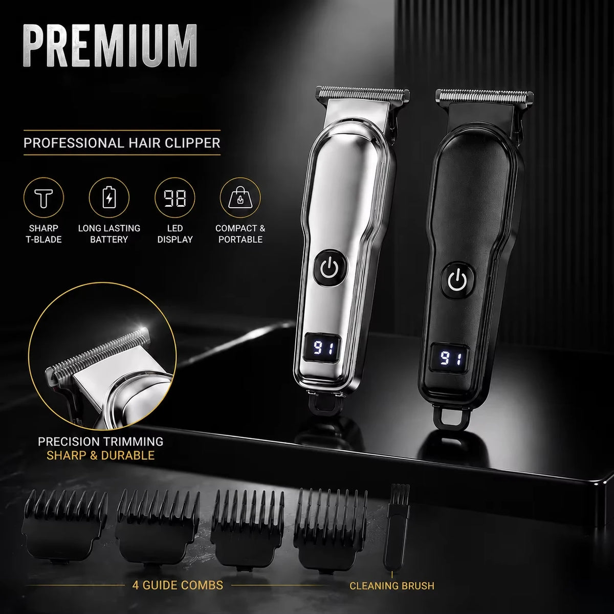 Electric Hair Clipper Fully Automatic Rechargeable Universal Adult Shaver Family Push Clipper Quake