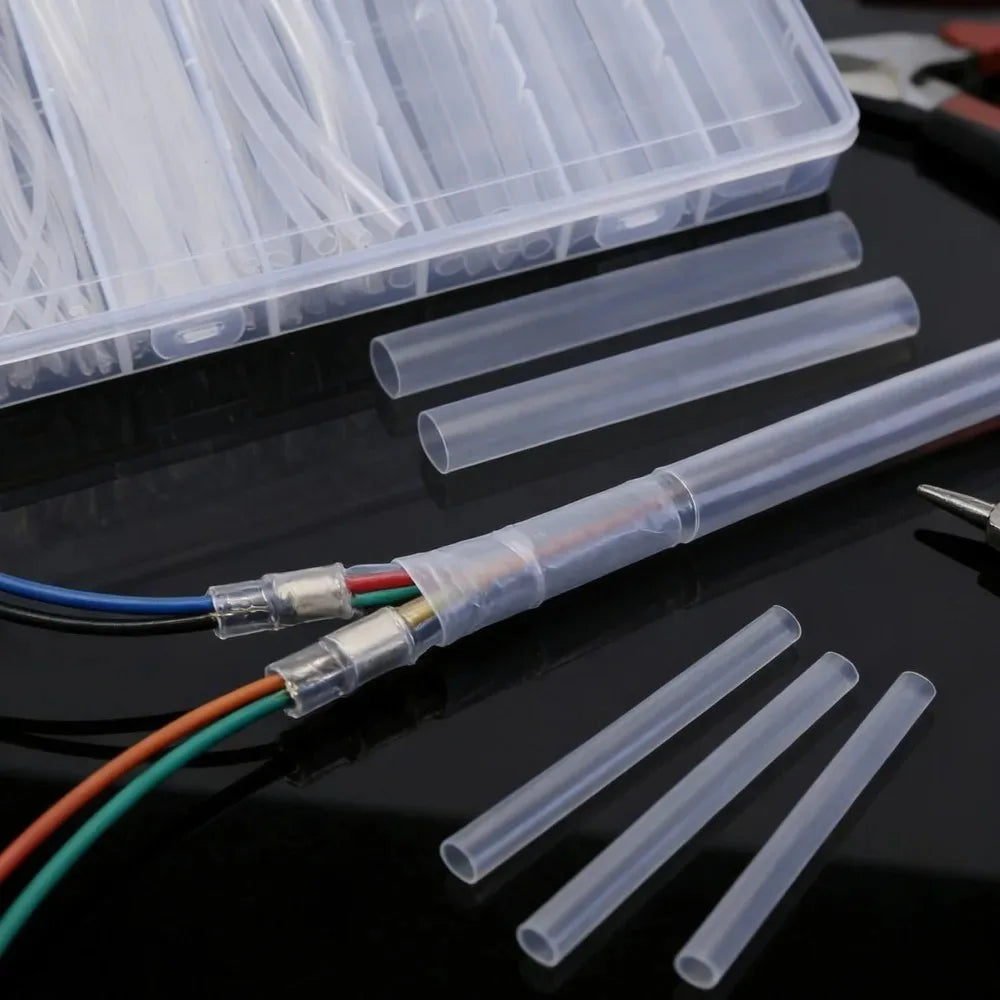 Thin Wall Transparent Heat Shrink Tube Diameter 1.5-13mm Flexible Shrinkable Earphone Line Audio Cable Sleeve Wrapping Sheath Quake