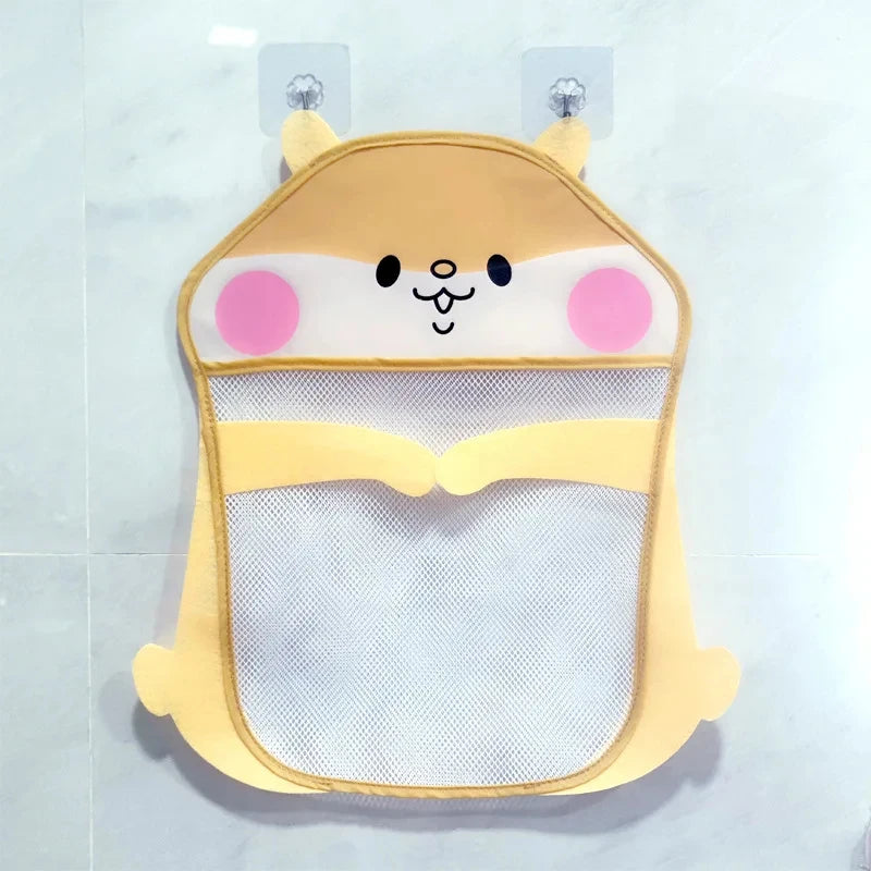 Large Bathroom Storage Mesh Bag, Children's Bath and Water Toy Storage Bag, Baby Mesh Bag, Suction Cup Hanging Bag. Quake