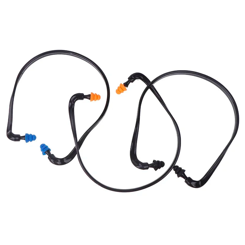 1PC Soft Silicone Head-mounted Earplugs Noise Reduction Ear Plugs for Sleeping & Working Anti-Noise Earmuff Hearing Protector Quake