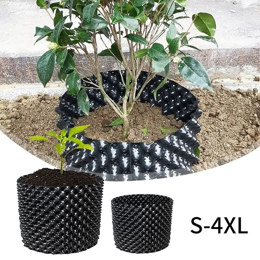 1Set Durable Fast Nersery Pot Plant Pot Tray Plant Stands Bonsai Pot Saucer Garden Supply Prevent Rot Root Control Flower Pot Quake