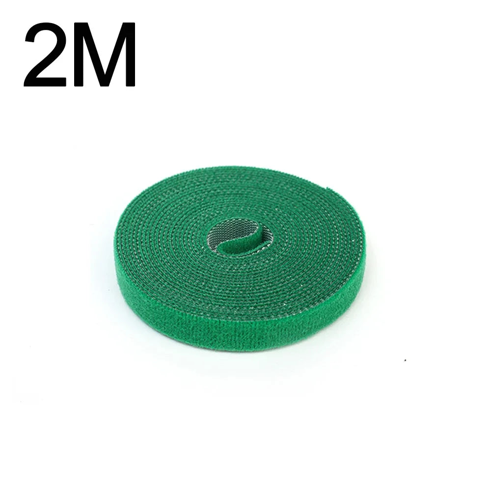 5/1Roll Nylon Plant Ties Plant Bandage Hook Tie Loop Adjustable Plant Support Reusable Fastener Tape for Home Garden Accessories Quake 2M 3Rolls