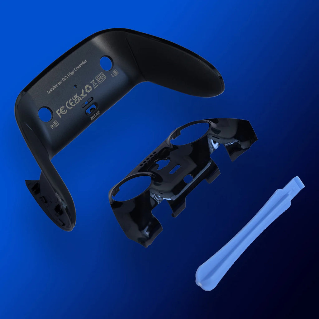 3-in-1 PS5 EDGE Elite Handle Grip Accessory DS5Edge Removable Case Decorative Sheet Quake black