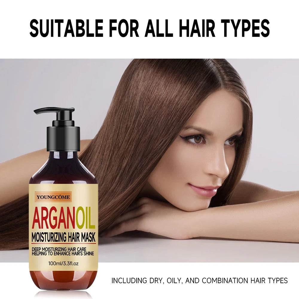 100ML Morocco curl styling cream, professional hair care facial mask,Revitalizes hair's beauty,suitable for all hair qualities Quake