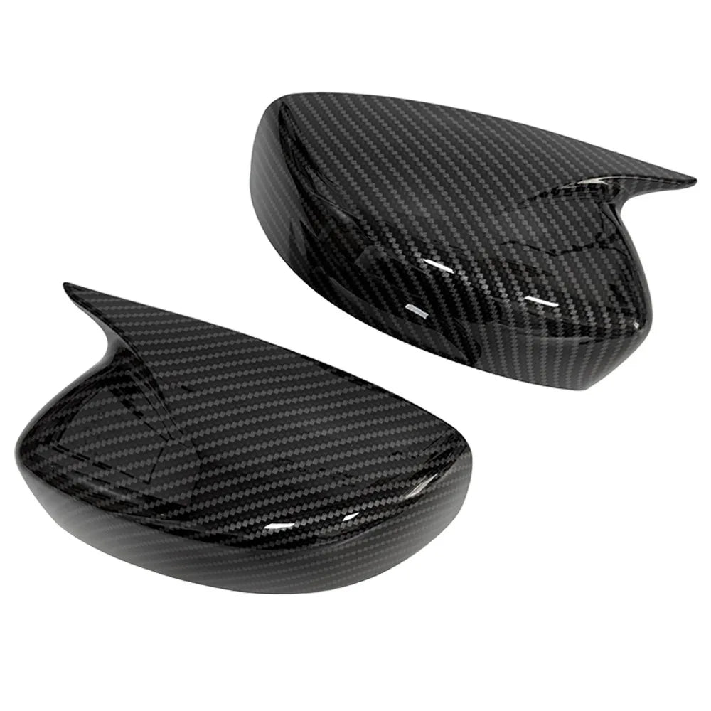 For Infiniti G25 G37 Q40 Q60 2009-2015 Car Sticker Rearview Side Mirror Cover Wing Cap Exterior Door Rear View Case Trim Carbon Quake Carbon