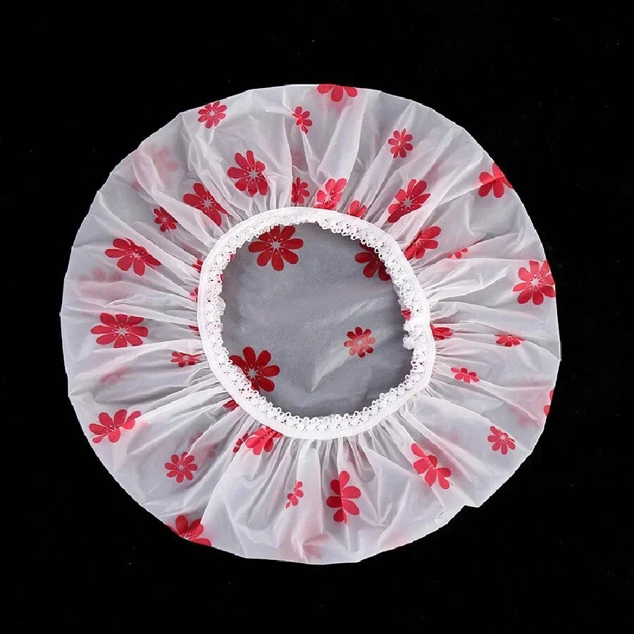 vvocci Waterproof WOMEN'S Household 5pcs Shower Cap Bathing Anti-oil Smoke Hair Care Shower Cap Dry Hair Cap Quake