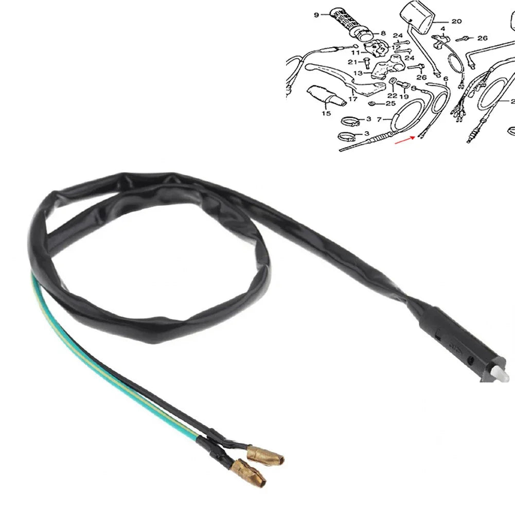 1x Drum-type Single Motorcycle Disc Front Brake Line Brake 8mm/40cm Light Switch Replacement Brake Switch For Most Drum Brake Quake
