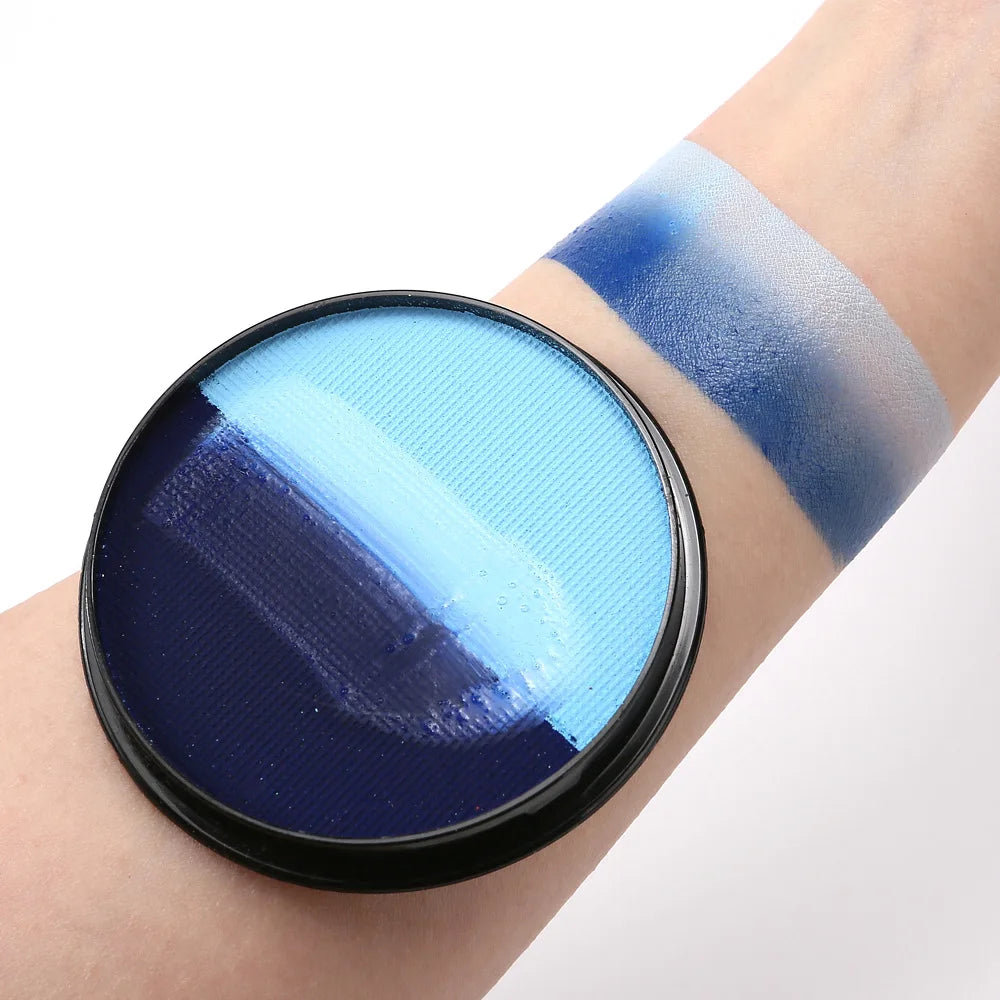 30g Double Color Water Based Body Face Paint DIY Body Painting For Cosplay Festival Opera Halloween Party Face Painting Makeup Quake 38