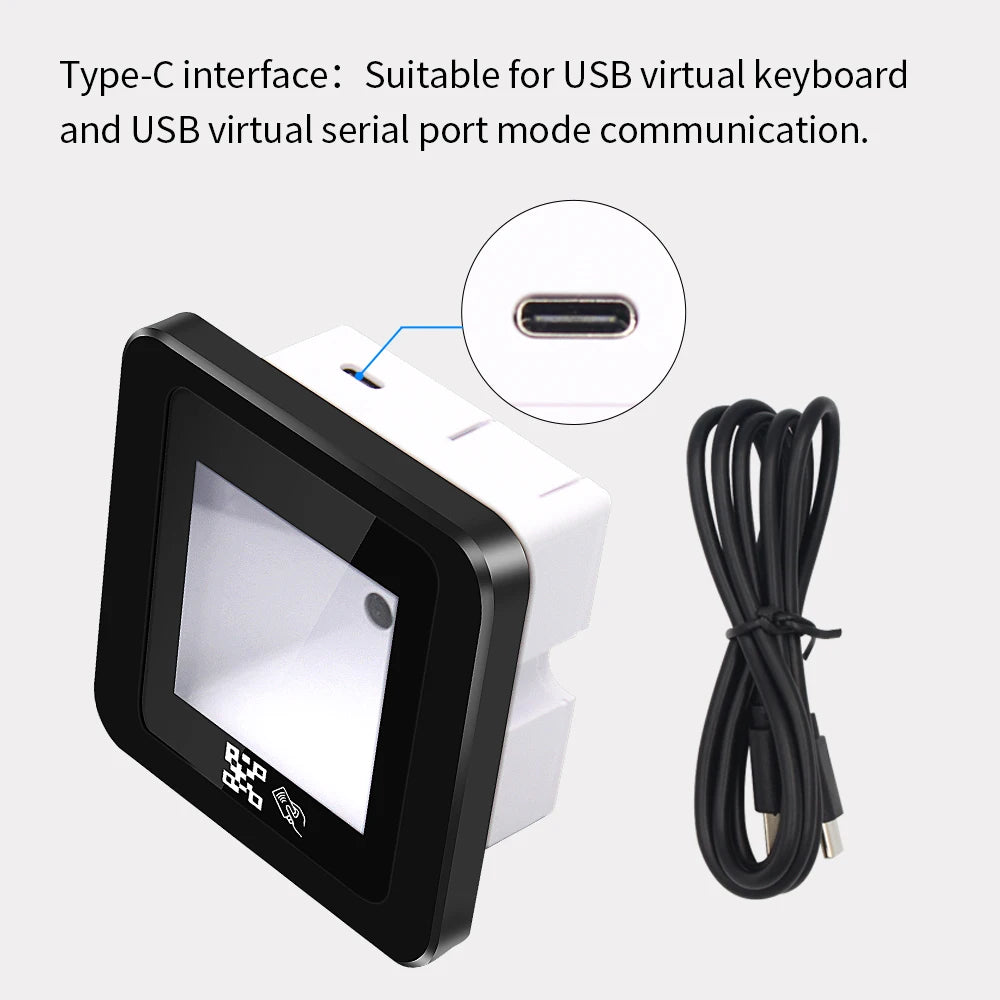 Embedded QR Code Reader Module 1D 2D QR Code Scanning Reader USB TTL RS232 Wiegand Interface Fast Scan Barcode QR Code Scanner Quake