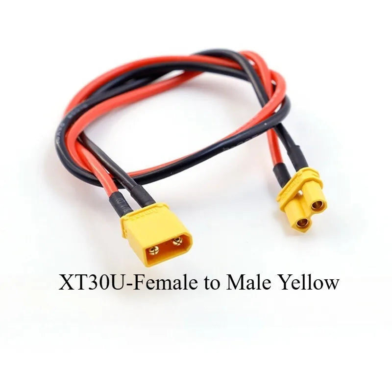 Field‑Ready XT30 / JST Cross‑Standard Power Adapter 14AWG Flexible Silicone Cable for FPV CineLog Drone RC Battery Charger Setup Quake
