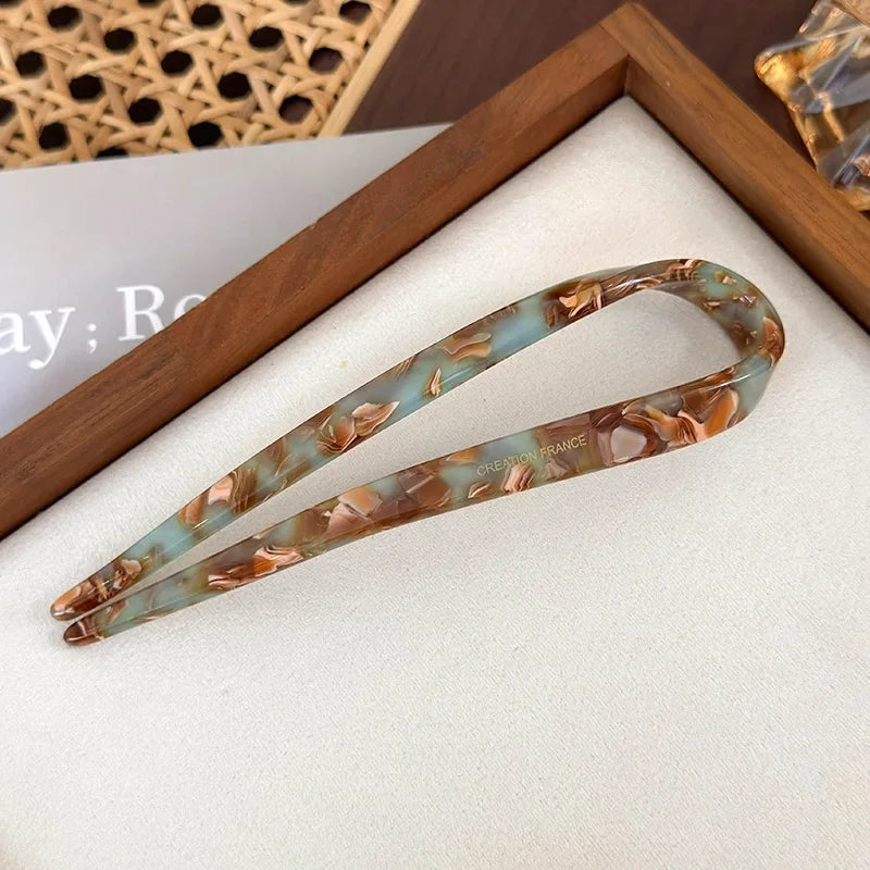 Hair Stick for Women Girls Retro Elegant Chinese Style Hair Styling Accessories Hairpins Barrettes Headdress Headwear Quake green