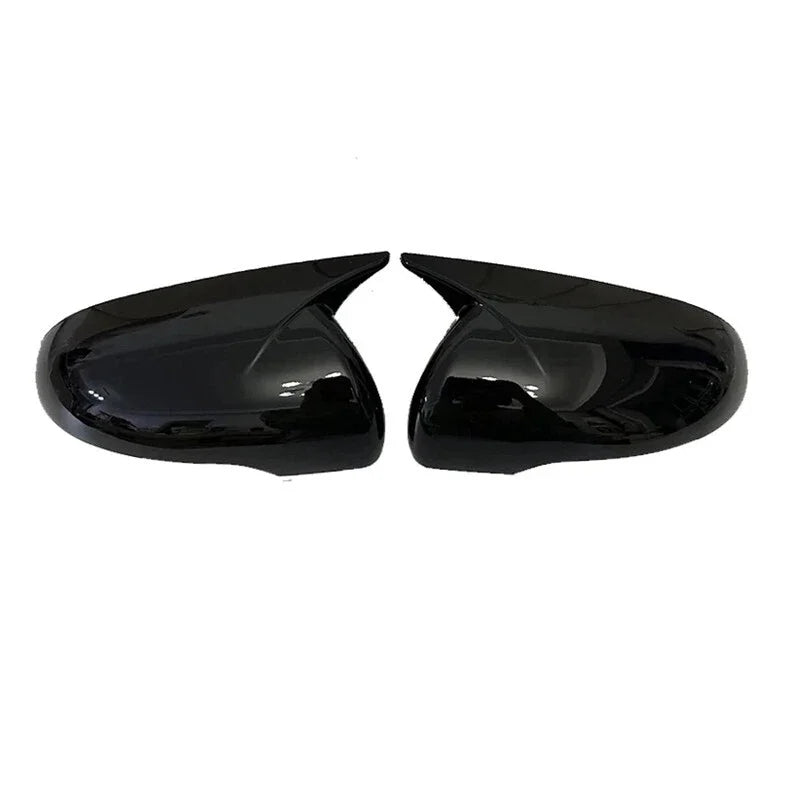 For Kia Sorento 2015-2020 Car Rearview Side Mirror Cover Wing Cap Exterior Door Rear View Case Trim Sticker Carbon Fiber Black Quake Gloss Black