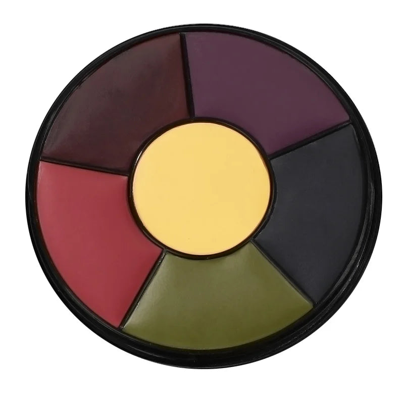 6-Color Bruise Wheel Makeup - Realistic SFX Zombie Makeup with Vibrant Face and Body Paint, Perfect for Halloween Costumes Quake 01